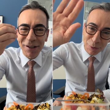 César Tralli revela papo inusitado no aeroporto: ‘Marmita sem fronteiras!’