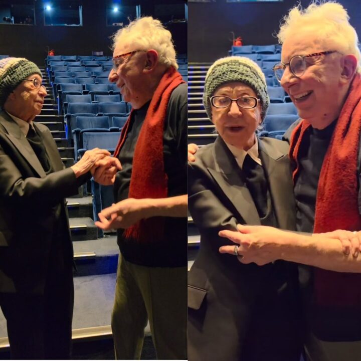 Fernanda Montenegro prestigia Marco Nanini no teatro e relembra início da carreira do ator; veja vídeo
