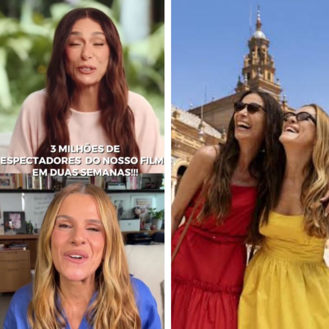 Ingrid Guimarães e Mônica Martelli comemoram 3 milhões de espectadores de ‘Minha Melhor Amiga’: ‘É a força da amizade feminina’.