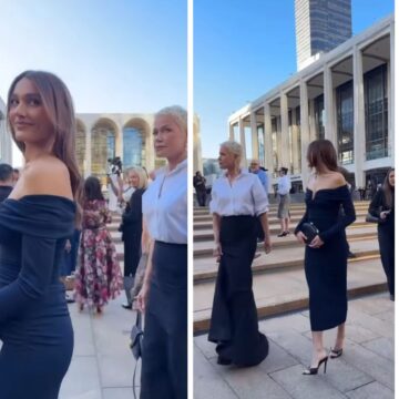 Xuxa e Sasha Meneghel roubam a cena em evento da Carolina Herrera durante a NYFW