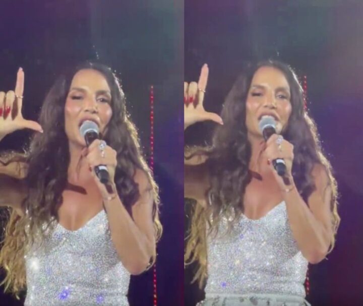 Ivete ‘faz o L’ durante show em BH e surpreende a web