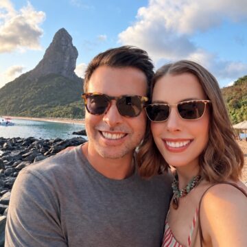 Fabiana Justus cai em golpe durante lua de mel em Fernando de Noronha
