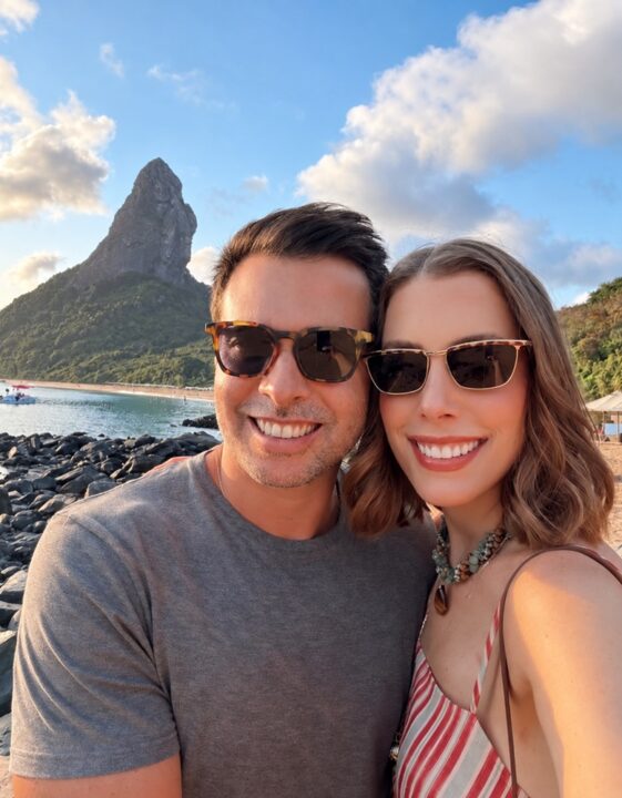 Fabiana Justus cai em golpe durante lua de mel em Fernando de Noronha