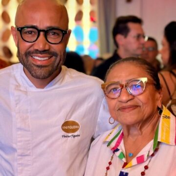 Vini Figueira e Licia Fabio promovem caruru no Hotel da Bahia em Salvador