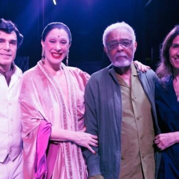 Gilberto Gil prestigia musical de Claudia Raia sobre Tarsila do Amaral no Rio