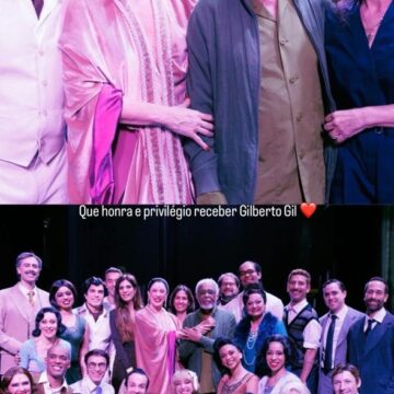 Gilberto Gil prestigia musical de Claudia Raia sobre Tarsila do Amaral no Rio
