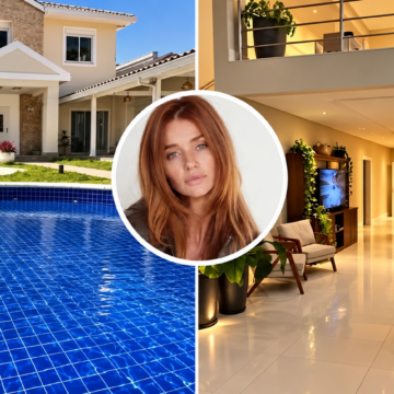 Piscina, 4 suítes e quadras de tênis: Cintia Dicker se muda para mansão de 600 m² após separação de Scooby
