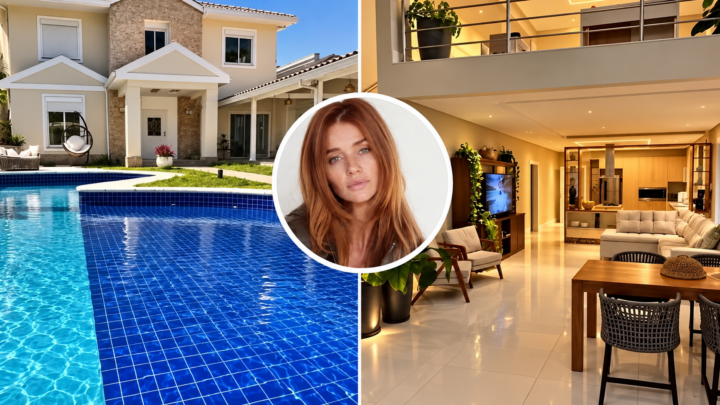 Piscina, 4 suítes e quadras de tênis: Cintia Dicker se muda para mansão de 600 m² após separação de Scooby