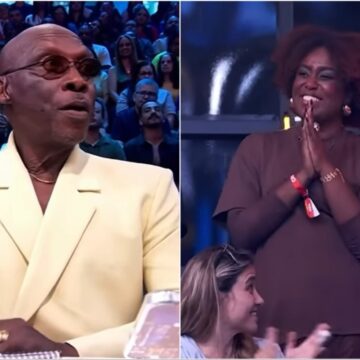 Val Benvindo ganha homenagem ao vivo de Zebrinha no Domingão com Huck: ‘Te amo’