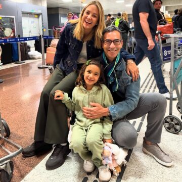 César Tralli compartilha momento fofo com a filha Manu e manda recado para Tici Pinheiro
