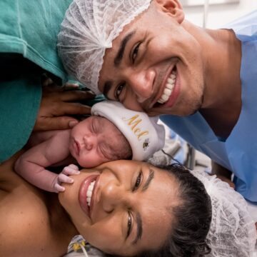 Sheuba anuncia nascimento da filha Ana Mel após mais de 12 horas de parto; veja fotos