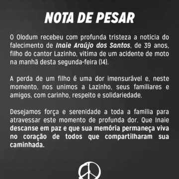 Morre Inaie Araújo, filho do cantor Lazinho, aos 39 anos
