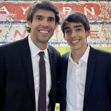 Antes de se mudar para os EUA, filho de Kaká e Carol Celico impressionou ao mostrar talento no futebol