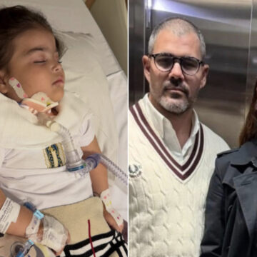 Aos 4 anos, filha de Leticia e Juliano Cazarré sofre duas convulsões e mãe faz pedido: “Continuem rezando”