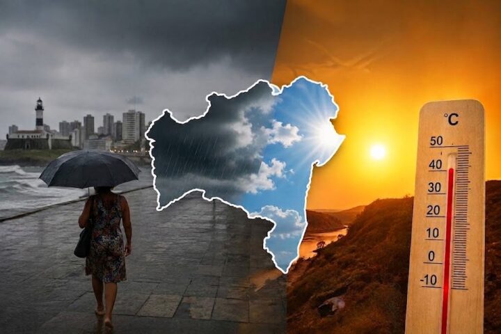 Bahia terá chuva, calor intenso e nova frente fria durante feriado de 7 de setembro; confira previsão