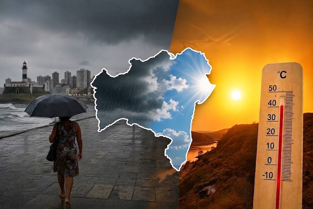 Bahia terá chuva, calor intenso e nova frente fria durante feriado de 7 de setembro; confira previsão