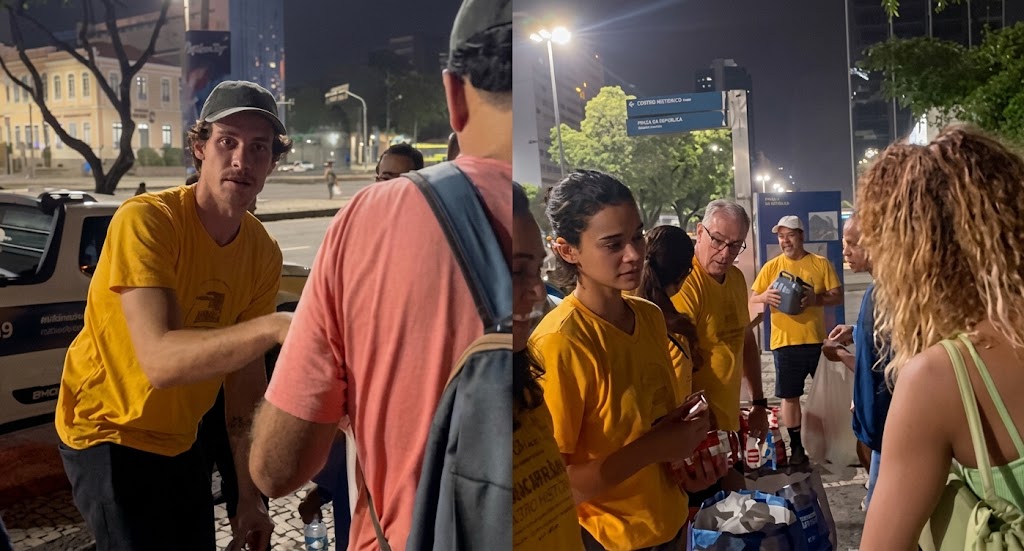 Bruna Marquezine e Shawn Mendes participam de ação solidária no Rio de Janeiro