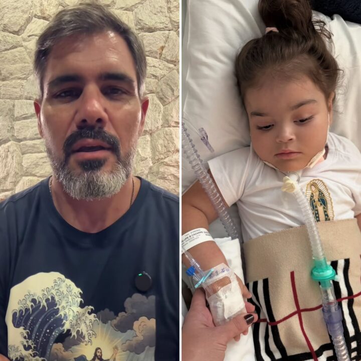 Aos 4 anos, filha de Juliano Cazarré tem piora no quadro clínico