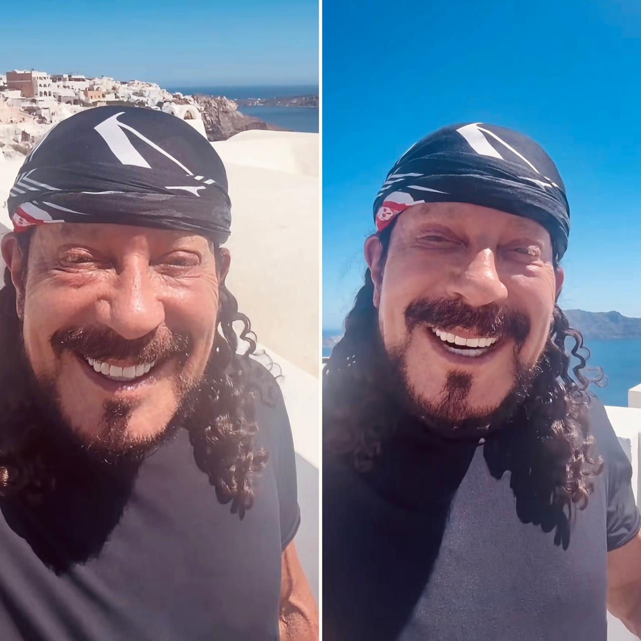 Bell Marques corre pelas ruas de Santorini durante período de descanso na Grécia; veja vídeo