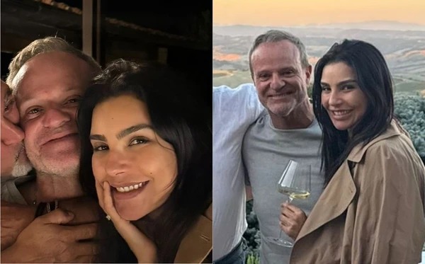Rubinho Barrichello e Cíntia Chagas curtem romance em hotel na Itália com diárias de até R$ 8 mil