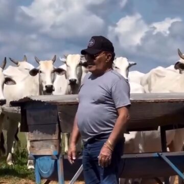Aos 80 anos, sertanejo que saiu da lavoura hoje tem sua própria fazenda de gado como refúgio