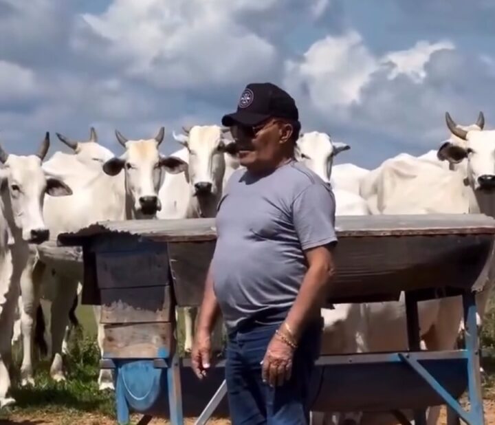 Aos 80 anos, sertanejo que saiu da lavoura hoje tem sua própria fazenda de gado como refúgio