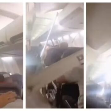 Teto de Boeing 737 despenca durante voo no Irã e assusta passageiros