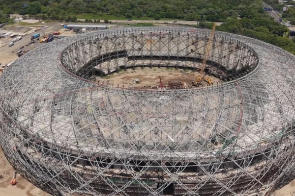 Megaestádio de R$ 2,5 bilhões na América Latina impressiona com estrutura de 14 mil toneladas de aço