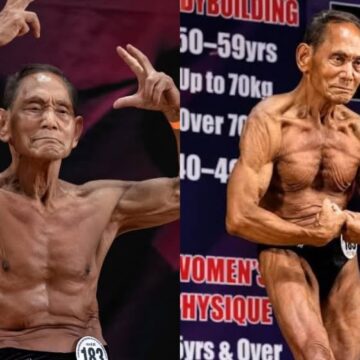 Fisiculturista de 90 anos vence campeonato no Japão e projeta: ‘Quero chegar aos 130’