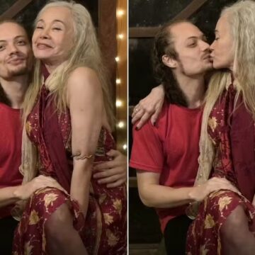 Tânia Alves celebra aniversário de 77 anos ao lado do marido de 28