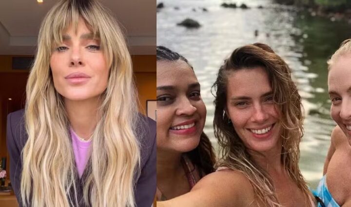 Carol Dieckmmann se emociona ao ver foto com Angélica e Preta Gil: ‘Caiu uma lagriminha’