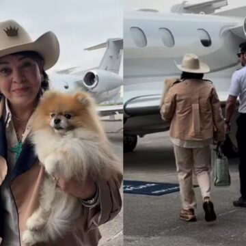 Com medo de avião, Roberta Miranda chora ao embarcar em jatinho após morte de Rick