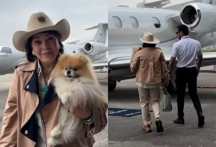 Com medo de avião, Roberta Miranda chora ao embarcar em jatinho após morte de Rick