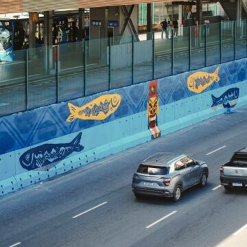 Salvador ganha o maior mural horizontal já pintado por artistas indígenas no Brasil