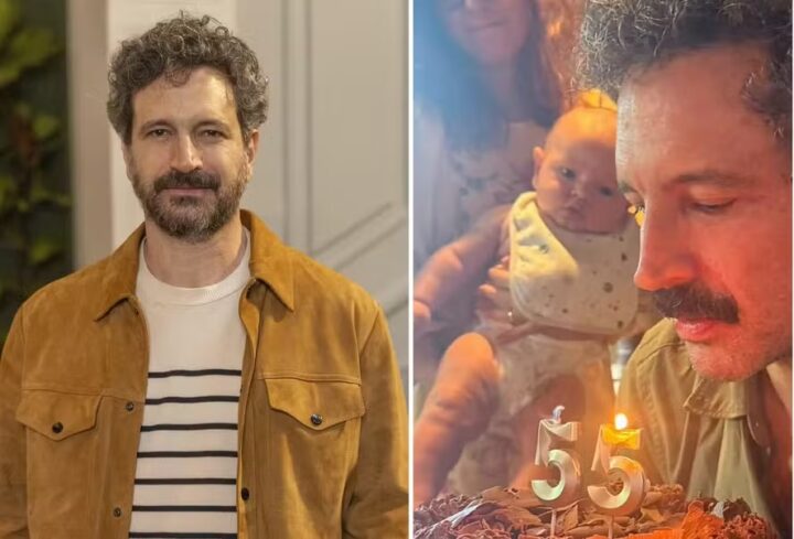 Caco Ciocler comemora aniversário ao lado do neto: ‘É estranho fazer 55 anos’