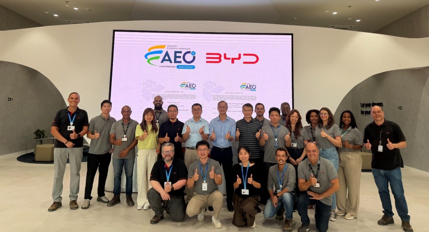 BYD em Camaçari recebe certificação da Receita Federal e reduz prazo de liberação de cargas