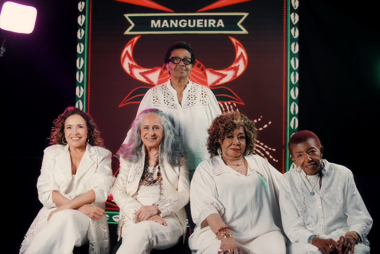 Daniela Mercury, Maria Bethânia, Alcione e Leci Brandão gravam samba-enredo da Mangueira para o Carnaval 2027
