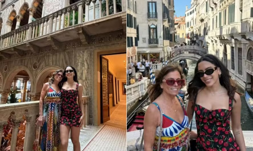 Mãe de Anitta mostra em perfil privado dias de férias com a filha pela Itália: ‘Lindas’
