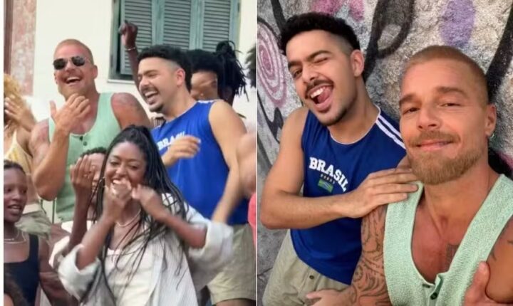 Ricky Martin prolonga estadia no Rio e grava clipe com Pedro Sampaio