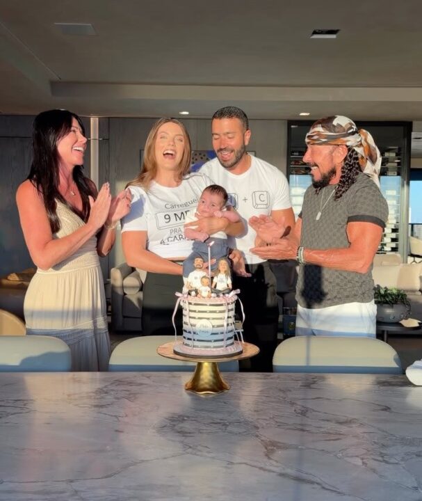Rafa Marques e Pati Guerra celebram 2 meses da filha Malu com tema especial