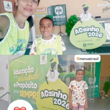 Menino de 10 anos com altas habilidades participa de encontro nacional em Salvador