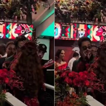 Anitta e Danilo Mesquita se beijam durante coroação na Grande Rio e aumentam rumores de romance