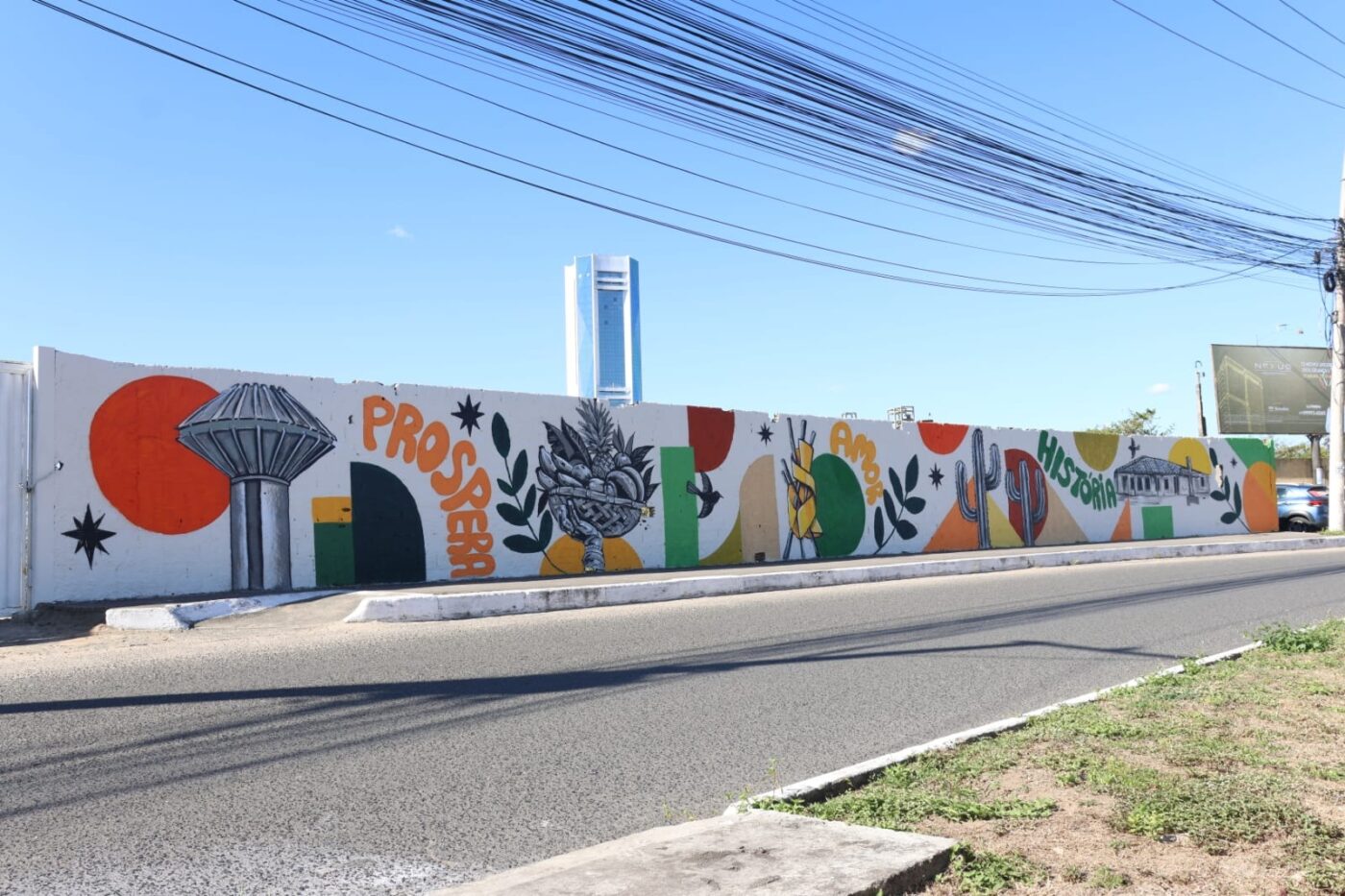Feira de Santana ganha painel artístico em homenagem aos 193 anos da cidade