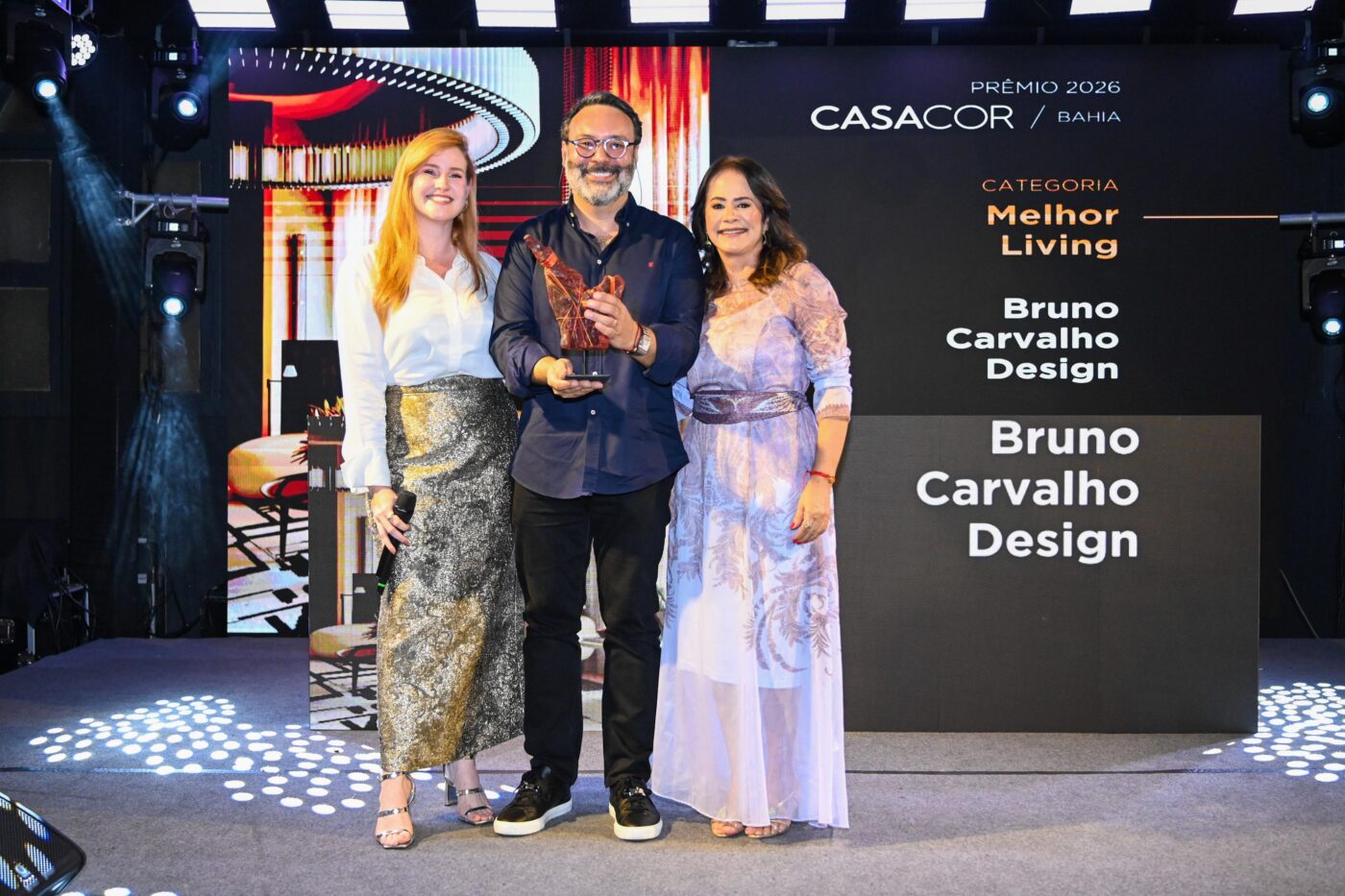 Mai Saraiva, Bruno Carvalho e Magali Santana