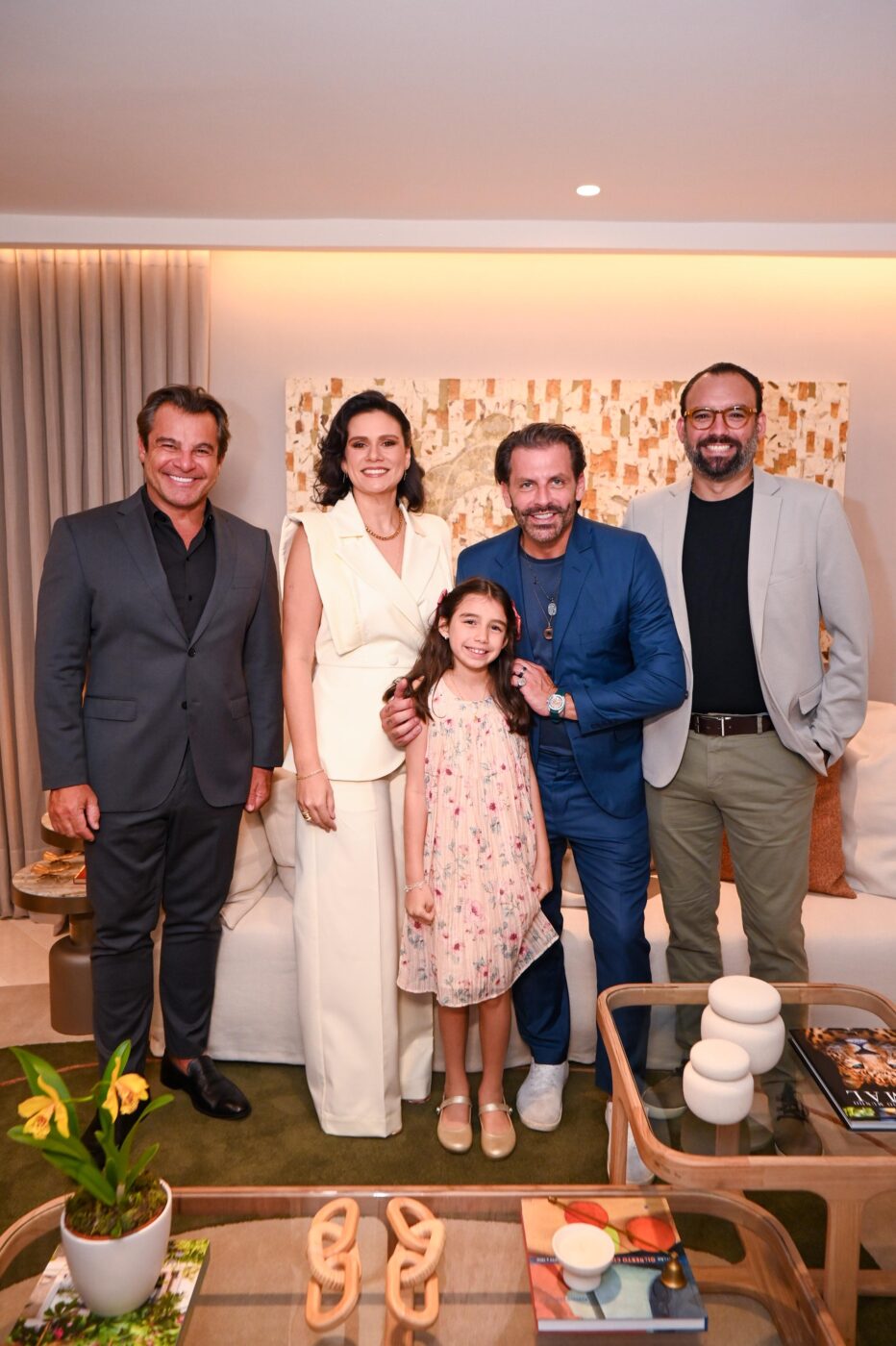 Paulo Bacchi, Priscila, Maria Eduarda Valias, Henri Castelli e Gustavo Valias