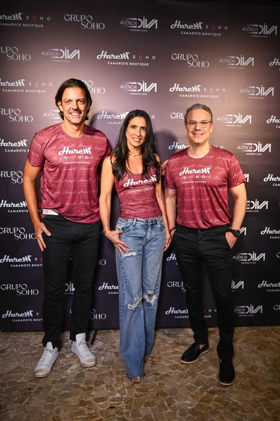 Guiga Sampaio, Karine Queiroz e Michel Cohen