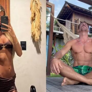 Cauã Reymond viaja com Pietra Cupello para hotel de luxo em praia na Bahia