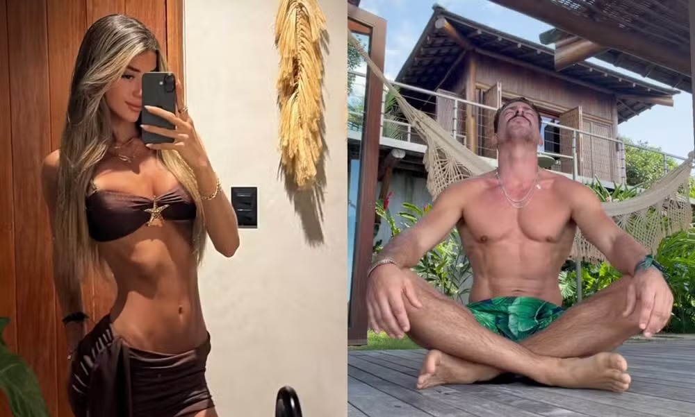 Cauã Reymond viaja com Pietra Cupello para hotel de luxo em praia na Bahia
