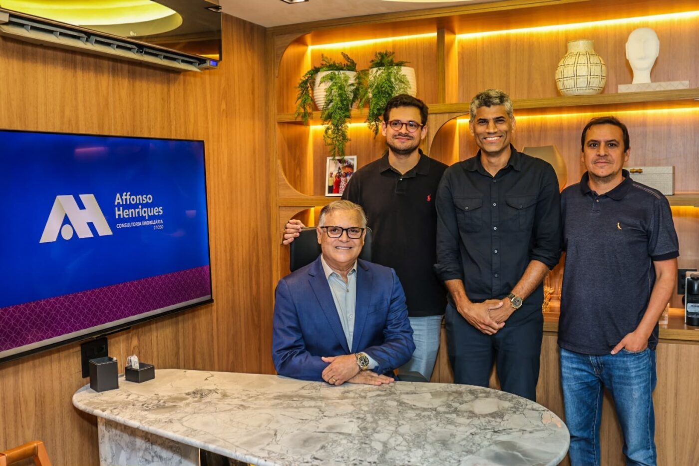 Affonso Henriques, Lauro Custódio, Helionei Santos e Marcelo Coelho