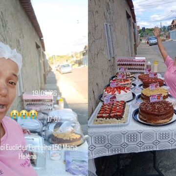 Após apelo de confeiteira que não conseguia vender bolos, clientes fazem fila para comprar